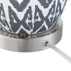 360 Lighting Modern Accent Table Lamps 23 1/2" High Set Of 2 White Gray Ceramic White Fabric Drum Shade Decor For Bedroom Living Room 12 360 Lighting Modern Accent Table Lamps 23 1/2" High Set Of 2 White Gray Ceramic White Fabric Drum Shade Decor For Bedroom Living Room -Home Decoration Store GUEST 2fc84477 6e7c 4e9e 88c1 954744a118ed