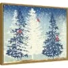 24" X 18" Snow Christmas Trees By PI Studio Framed Canvas Wall Art - Amanti Art -Home Decoration Store GUEST 30504322 fb69 4b6e 91af 1e3e99f22b76