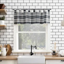Blair Farmhouse Plaid Semi-Sheer Tab Top Kitchen Curtain Valance And Tiers Set - No. 918 13 Blair Farmhouse Plaid Semi-Sheer Tab Top Kitchen Curtain Valance And Tiers Set - No. 918 -Home Decoration Store GUEST 30876b3c 6460 4106 88ed a19c82bcb1b1