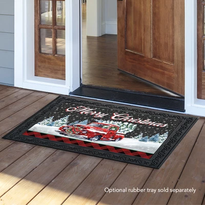 Briarwood Lane Merry Christmas Pickup Doormat Wreath Tree Indoor 4 Briarwood Lane Merry Christmas Pickup Doormat Wreath Tree Indoor - Image 2