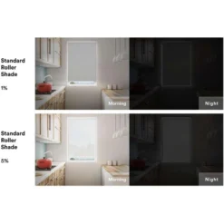 Linen Avenue Cordless 5% Solar Screen Standard Roller Shade, Shadow And Coffee -Home Decoration Store GUEST 3195c6cc 7b39 4769 b5d8 aa3da28c0c5d