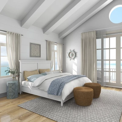 Wood Sail Boat Ship Wheel Wall Decor With Distressing Blue - Olivia & May 12 Wood Sail Boat Ship Wheel Wall Decor With Distressing Blue - Olivia & May - Image 10