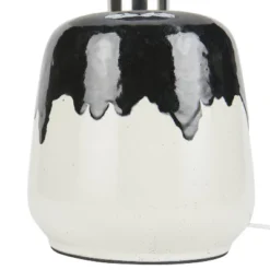 18" Black/White Abstract Splash Ceramic Table Lamp - Nourison -Home Decoration Store GUEST 33b12def 0158 4e45 9d5e b853685b494a