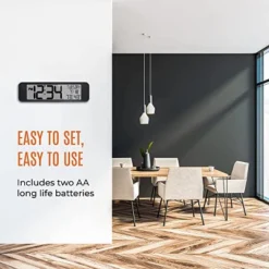 Marathon UltraWide Atomic 14-Inch Panoramic Display Wall Clock With Indoor Temperature & Humidity -Home Decoration Store GUEST 3a659bd1 e4fd 47b6 ab04 3f44eb0b0d68