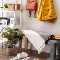 50"x60" Four Square Woven Throw Blanket With Fringe - Design Imports -Home Decoration Store GUEST 3a7615d1 1cfb 473d bfc3 24aa7089c809