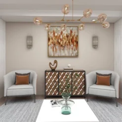 Canvas Abstract Framed Wall Art With Gold Frame Gold - Olivia & May -Home Decoration Store GUEST 3b444a3a 2776 41a1 82df 1cd48fbcc11d