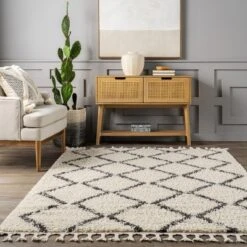 NuLOOM Michelle Diamond Trellis Tassel Area Rug -Home Decoration Store GUEST 3cb63af2 28d5 45aa 929c ae84540e0762