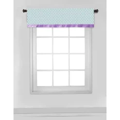 Bacati - Isabella Leaves Aqua/Lilac/Purple Window Valance -Home Decoration Store GUEST 3f4d2394 8ee5 4a31 b8f1 ec6137a4a270