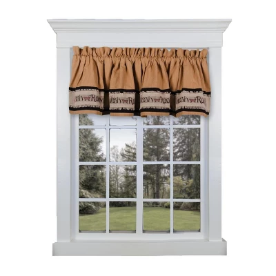 Home Collections By Raghu Wash Room Valance, 72x15.5 4 Home Collections By Raghu Wash Room Valance, 72x15.5 - Image 2