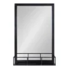 20" X 30" Jackson Metal Framed Decorative Wall Mirror With Shelf Black - Kate & Laurel All Things Decor -Home Decoration Store GUEST 41a410a6 b3ef 4c12 8d81 c6a1ecba2dbd
