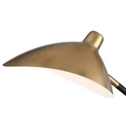 360 Lighting Colborne Modern Mid Century Desk Table Lamp 28" Tall Antique Brass Black With USB Charging Port LED For Bedroom Living Room Bedside Kids -Home Decoration Store GUEST 41f1a6ca 7ef8 4232 8f46 74c25d4d5700