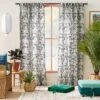 1pc 50"x84" Light Filtering Limu-Limu Leaf Jacquard Curtain Panel Gray - Opalhouse™ Designed With Jungalow™ -Home Decoration Store GUEST 421dc9b8 44ac 4840 a1f4 2563587244d5