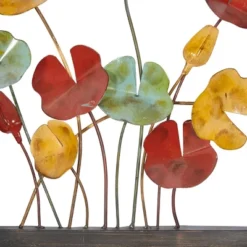 Metal Floral Wall Decor With Black Frame Set Of 4 - Olivia & May -Home Decoration Store GUEST 45bc7922 b506 495e 9c31 36149dcbc28c