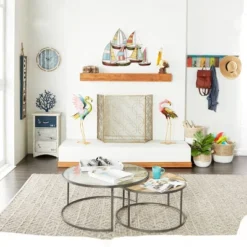 Wood Sail Boat Ship Wheel Wall Decor With Distressing Blue - Olivia & May 27 Wood Sail Boat Ship Wheel Wall Decor With Distressing Blue - Olivia & May -Home Decoration Store GUEST 47909ffa 4804 40ec be5c a495674e8c87