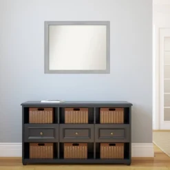 31" X 25" Non-Beveled Vista Brushed Nickel Narrow Wall Mirror - Amanti Art 13 31" X 25" Non-Beveled Vista Brushed Nickel Narrow Wall Mirror - Amanti Art -Home Decoration Store GUEST 479852fc 03da 441d a4b0 7b1036adb29f