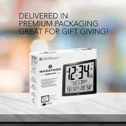 Marathon Super Jumbo Atomic Sleek & Stylish Wall Clock With Full Date Display And 7 Time Zones -Home Decoration Store GUEST 47bfaed9 25ec 48f5 b061 7bff219560a3