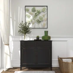 30" X 30" Metal Leaf Tall Cut-Out Wall Decor With Intricate Laser Cut Designs Green - Olivia & May -Home Decoration Store GUEST 48a199bc 6e4f 46ab 8c3a ccfc8979c7e7