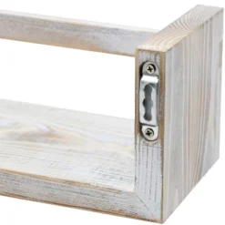 Sorbus Rustic Wooden Floating Shelves Set Of 3 Gray -Home Decoration Store GUEST 4b841d0a 86e6 4578 991d 39aed534e215