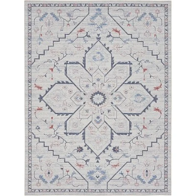 Nicole Curtis Machine Washable Series 1 Farmhouse Medallion Indoor Rug 15 Nicole Curtis Machine Washable Series 1 Farmhouse Medallion Indoor Rug - Image 13