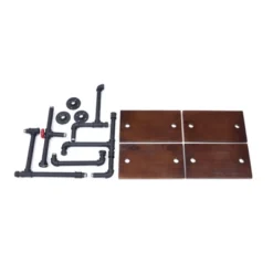 44.5" X 27.6" Tiered Horizontal Industrial Pipe Wall Shelf Brown/Black - Danya B. -Home Decoration Store GUEST 4d73612c 99a8 4f8a 8ed2 7a9399869393