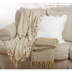 50"x60" Petite Pom-Pom Design Throw Blanket - Saro Lifestyle 7 50"x60" Petite Pom-Pom Design Throw Blanket - Saro Lifestyle -Home Decoration Store GUEST 50d1df9d 4295 4714 a826 949a36ae5583