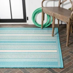 Haynes Modern Double Stripe Indoor/Outdoor Area Rug - JONATHAN Y -Home Decoration Store GUEST 5139aedc 3c80 491f 9383 90abd89331ce