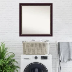 30" X 30" Non-Beveled Signore Bronze Wood Wall Mirror - Amanti Art -Home Decoration Store GUEST 541c44db 2392 4c22 a066 d91cc1593891