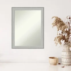 21" X 27" Non-Beveled Bel Volto Silver Wood Wall Mirror - Amanti Art -Home Decoration Store GUEST 557308a6 0d60 424a a111 733d124ff2c2