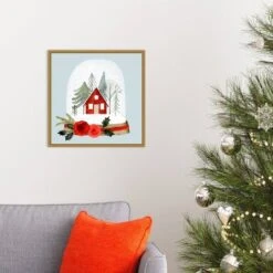 16" X 16" Snow Globe Village I By Victoria Barnes Framed Canvas Wall Art - Amanti Art 10 16" X 16" Snow Globe Village I By Victoria Barnes Framed Canvas Wall Art - Amanti Art -Home Decoration Store GUEST 5602870c 4246 44b9 bbc3 0654c04c771f