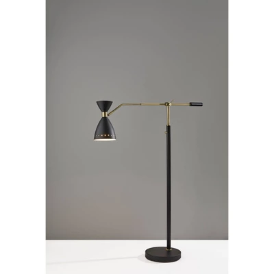 Oscar Adjustable Floor Lamp Black - Adesso 3 Oscar Adjustable Floor Lamp Black - Adesso