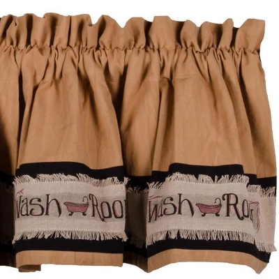 Home Collections By Raghu Wash Room Valance, 72x15.5 3 Home Collections By Raghu Wash Room Valance, 72x15.5