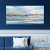 27" X 54" Harbor By Studio Arts Canvas Art Print Blue - Masterpiece Art Gallery -Home Decoration Store GUEST 58f1ad21 41de 471b 9220 e4bb730ba439