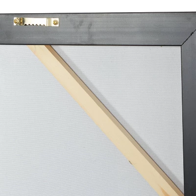 Canvas Landscape Trees Framed Wall Art With Silver Frame White - Olivia & May 5 Canvas Landscape Trees Framed Wall Art With Silver Frame White - Olivia & May - Image 3