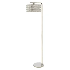 61.5" Quigley Silver Drum Shade Floor Lamp - River Of Goods -Home Decoration Store GUEST 5c941b61 4bd7 4433 8b38 e38f8527a276