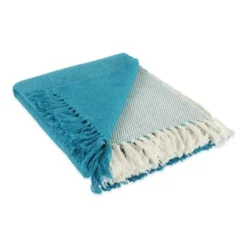 50"x60" Four Square Woven Throw Blanket With Fringe - Design Imports -Home Decoration Store GUEST 5da0b591 d19f 42f4 b0ae 2404510ff250