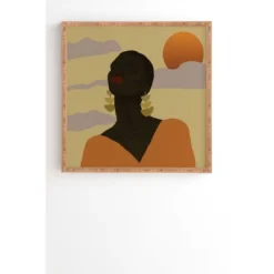 Nawaalillustrations Head In Space Framed Wall Art Bamboo - Deny Designs -Home Decoration Store GUEST 5e9fed67 3f34 43fa ade2 326a3923cd13