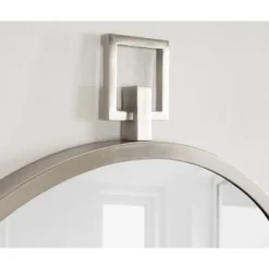 24" X 28" Tabb Round Framed Decorative Wall Mirror Silver - Kate & Laurel All Things Decor -Home Decoration Store GUEST 5f04ac6c 80e1 40a9 b18a c5366da7beb0