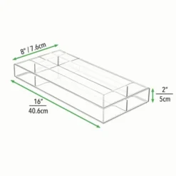 MDesign Plastic Stackable Office Divided Storage Drawer Organizer Tray - Clear -Home Decoration Store GUEST 5f72541e 8a05 49b6 825d 5d96b9898ec1