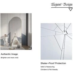 Muse Oversize Floor Mirror,Arch Full Length Mirror With Aluminum Alloy Framed Full Length Mirror For Hanging Or Standing-The Pop Home -Home Decoration Store GUEST 6052cb9a 9bdc 4a44 ba5c 5cab1e81eec7