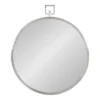 24" X 28" Tabb Round Framed Decorative Wall Mirror Silver - Kate & Laurel All Things Decor -Home Decoration Store GUEST 609c5b10 0391 4d78 af33 1c00ca915906