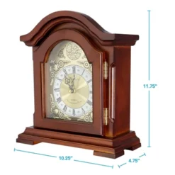 Clock Collection Redwood Mantel Clock With Chime -Home Decoration Store GUEST 63ed9edc cd04 4c74 9d1d f05a27236df4