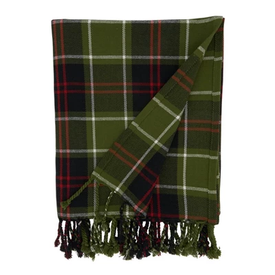 50"x60" Plaid Design Throw Blanket - Saro Lifestyle 6 50"x60" Plaid Design Throw Blanket - Saro Lifestyle - Image 4