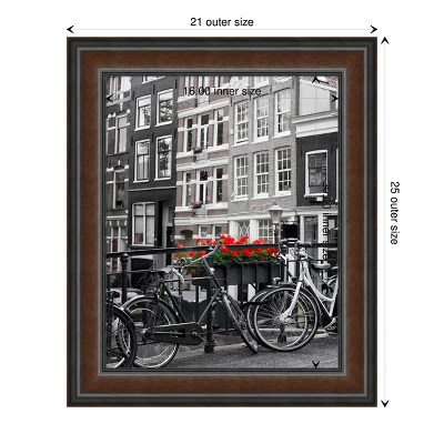 Amanti Art Cyprus Walnut Wood Picture Frame 5 Amanti Art Cyprus Walnut Wood Picture Frame - Image 3