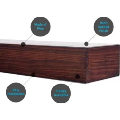 Austin Floating Wood Mantel Shelf Pine Wood Rustic Shelf | Mantels Direct -Home Decoration Store GUEST 65bcb225 8942 4848 88ce b08fc52df298