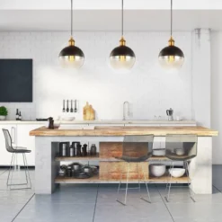 7.5" Metal Adjustable Nixon Drop Globe Pendant (Includes Energy Efficient Light Bulb) Brass - JONATHAN Y -Home Decoration Store GUEST 662299d7 14f7 4f9b bcb8 008a3e7f58a8