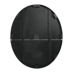 29" Oval Distressed Wood Wall Clock Gray - Storied Home -Home Decoration Store GUEST 6785055e ceb5 420a a1cb 58a3c4540b9f