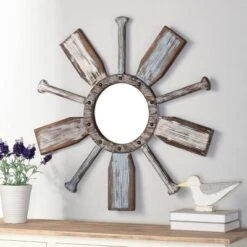 Montauk Weathered Boat Paddle Wall Mirror White/Blue - StyleCraft -Home Decoration Store GUEST 67ef2b6e 226a 416a 8b62 12db9987c7b4