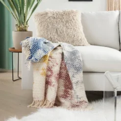 50"x60" Life Styles Hand Stitched Tie-dye Throw Blanket - Mina Victory 8 50"x60" Life Styles Hand Stitched Tie-dye Throw Blanket - Mina Victory -Home Decoration Store GUEST 685cacea 14ce 443f 8dc3 9b4ca27fea64