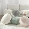 Mina Victory Sofia Pin Tuck Velvet Indoor 20"X20"X12" Pouf -Home Decoration Store GUEST 6c227d5a bc28 4618 bd15 918cfe9dd3a5