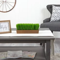 Nearly Natural 12-in Grass Artificial Plant In Decorative Planter -Home Decoration Store GUEST 6e673c43 6d5c 4a6e 88f3 6d43c5c8a3f3